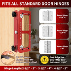 Door Hinge, Lock & Latch Installation Kit, 6063 Aluminum, 2.5-5" Hinges
