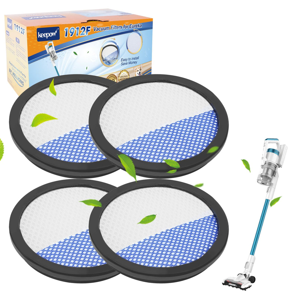 Vacuum Filters Compatible with Eureka RapidClean Pro, 4 Pack