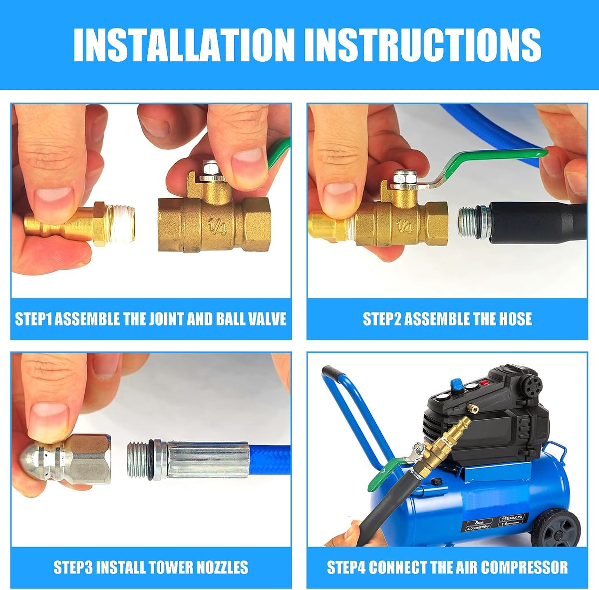 Dryer Vent Cleaner Kit 32FT, Improve Dryer Efficiency & Reduce Drying Time
