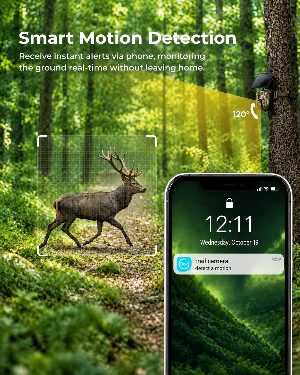 4G LTE Cellular Trail Cameras, 360° Panoramic View, Live Streaming