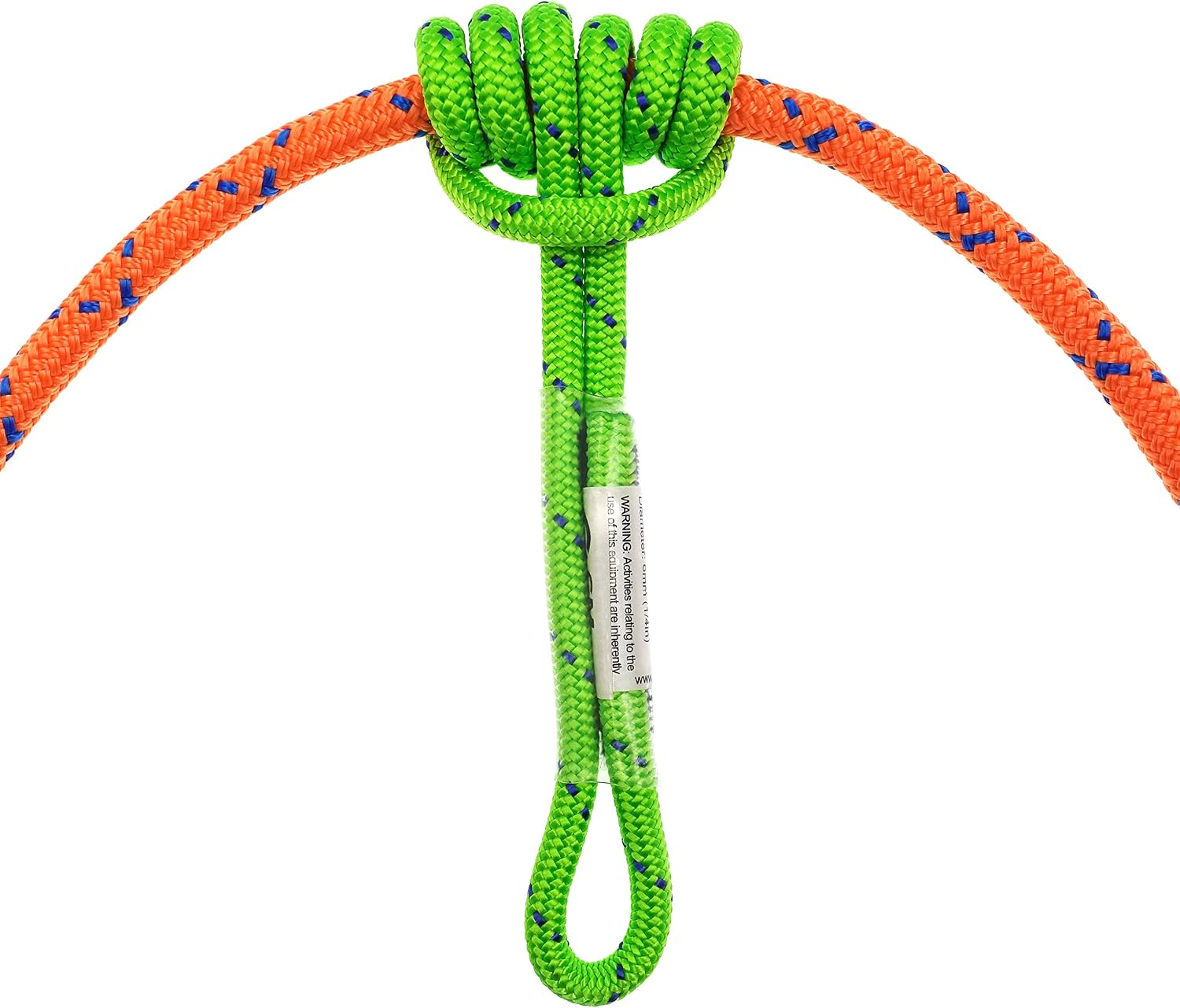 6mm Prusik Cord Pre-Sewn 12in Prusik Loop for Climbing Arborist Rescue Mountaineering General Outdoor Use