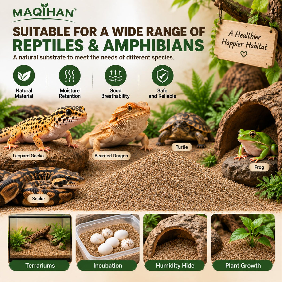 14OZ Vermiculite for Reptiles - Terrarium Substrate Bedding
