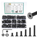488 PCS M4 Countersunk Screws Kit, M4 Flat Head Machine Screws Assortment