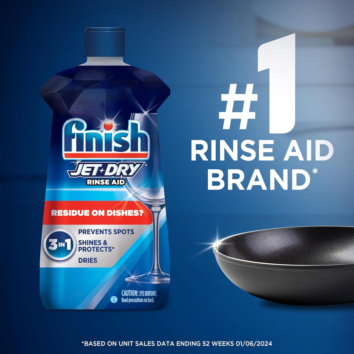 Jet-Dry Dishwasher Rinse Aid, Dish Detergent Drying Agent, 32oz