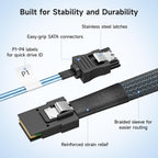 Cable Matters Internal Mini SAS to SATA Cable, SFF-8087, 3.3ft