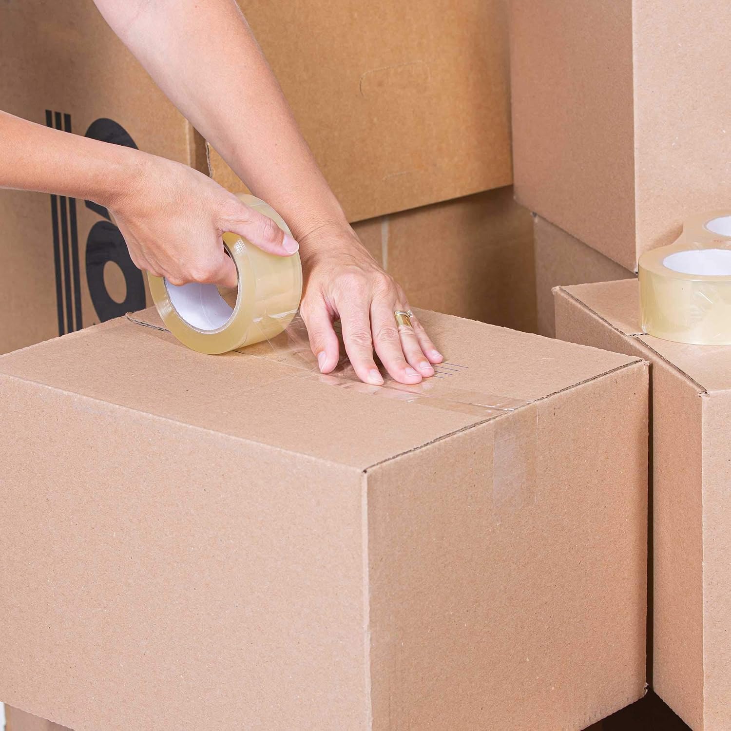 Heavy Duty Clear Packing Tape 2.8 mil, 1.88 x 180 Feet (60 Yards)- Big 12 Rolls (720 Yards) of