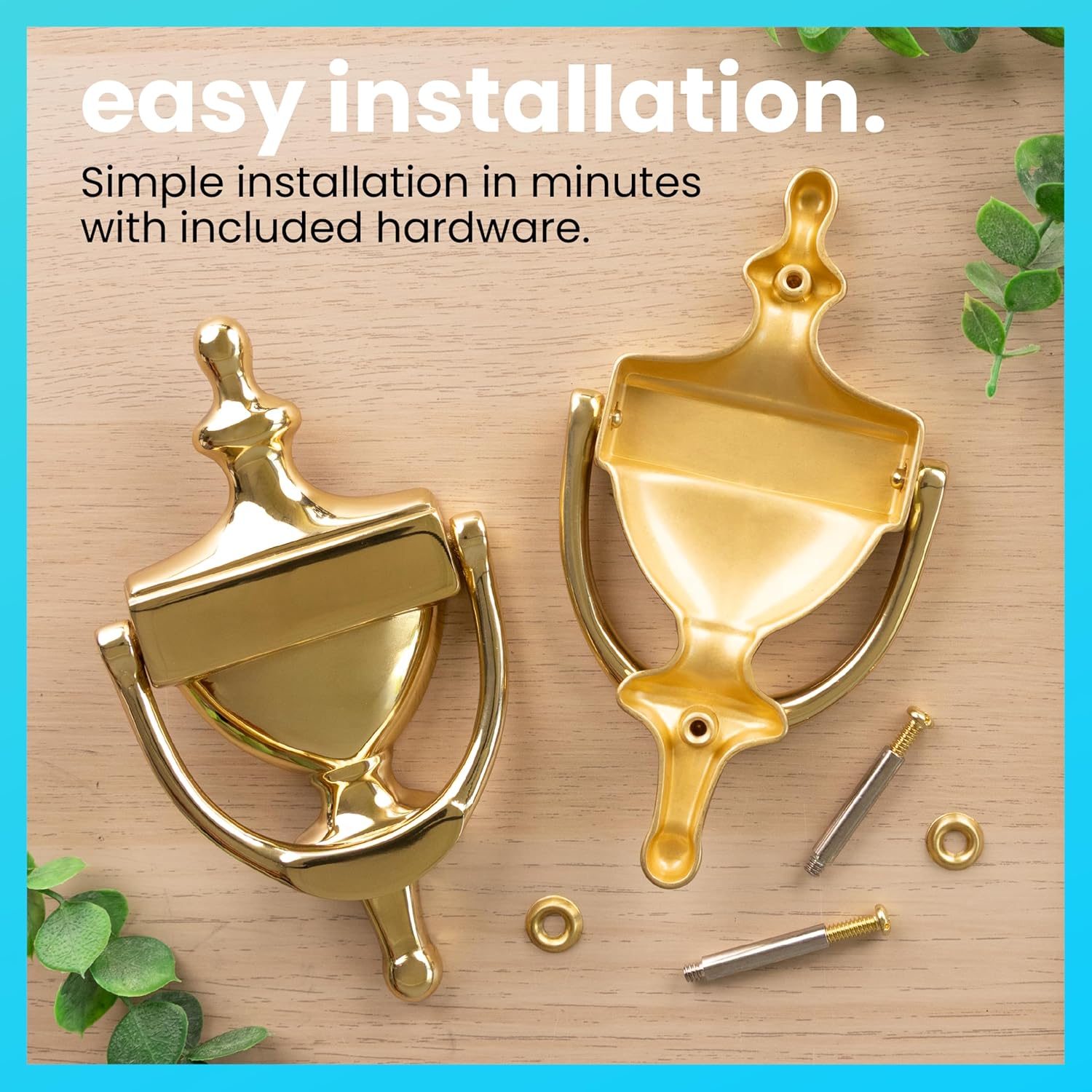 Door Knocker - Solid Brass Construction (Stock)