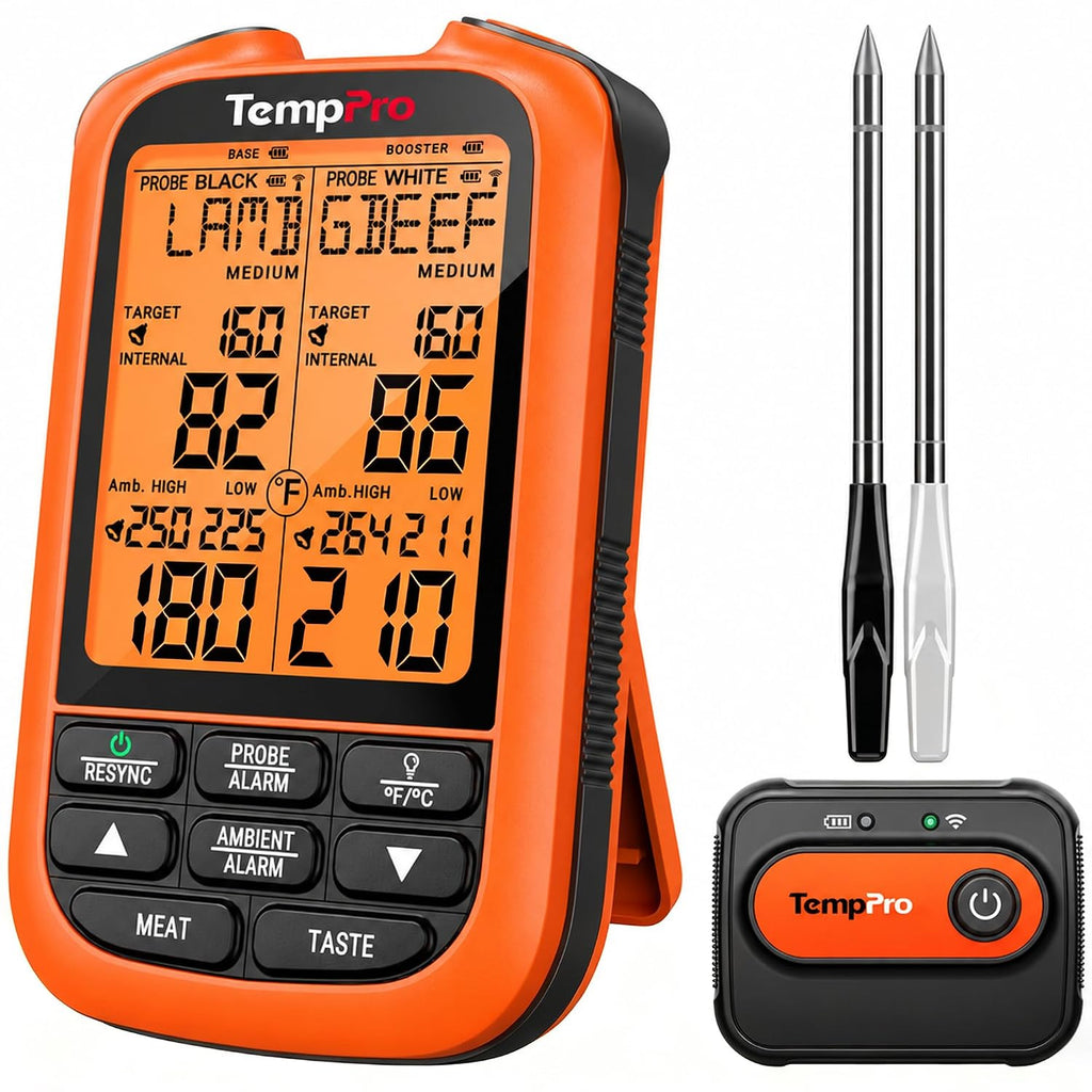TempSync 2000FT Wireless Meat Thermometer Digital with 2 Probes