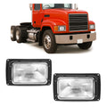 Headlight Compatible with 1990-2017 Mack CH613 SFA Hood Truck