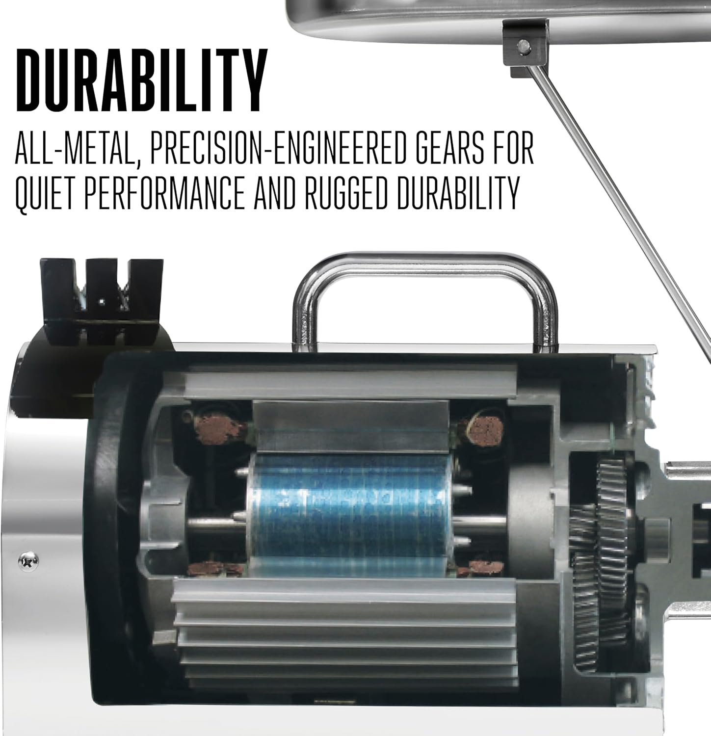 Pro Series Electric Meat Grinder, Commercial Grade, 1120 Watts, 1.5 HP, 14lbs. Per Minute, Stainless Steel (10-2201-W)