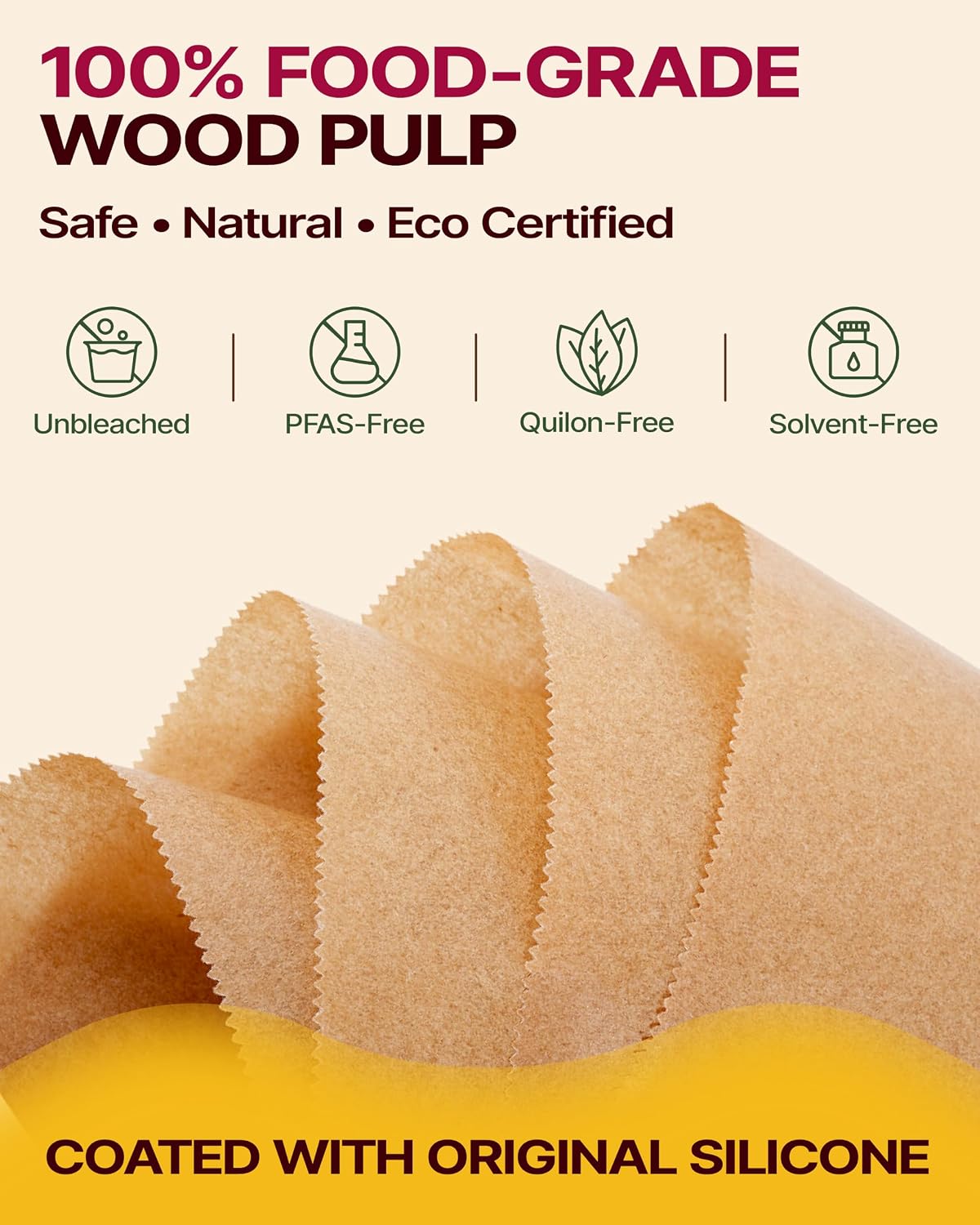 Unbleached Parchment Paper Roll, 15 in x 242 ft, 300 Sq Ft, 2 Pack