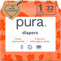 Hypoallergenic Diapers, Size 1 (4-11 lbs), Newborn, Totally Chlorine Free, Wetness Indicator, Suitable for Sensitive