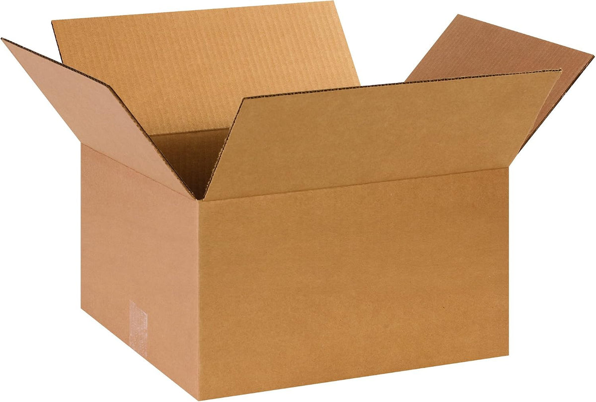 P14128 Corrugated Boxes, 14"L x 12"W x 8"H, Kraft (Pack of 25)