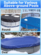 PAMASE Pool Cover Cable & Winch Kit for Above-Ground Pools