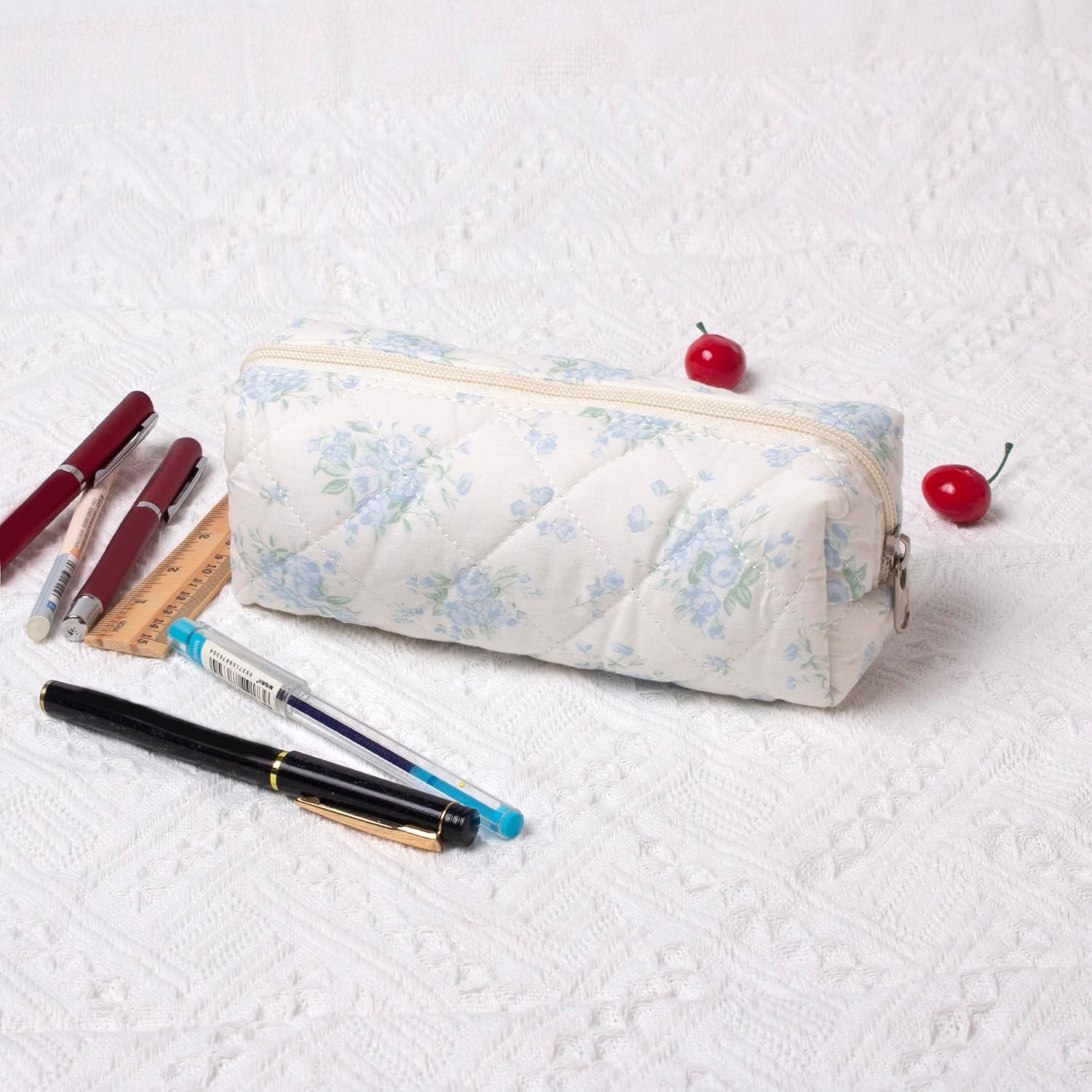 Pencil Case Pen Case Office College School Storage Bag Pouch Holder Box Organizer Makeup Pouch Cosmetic Bag Aesthetic