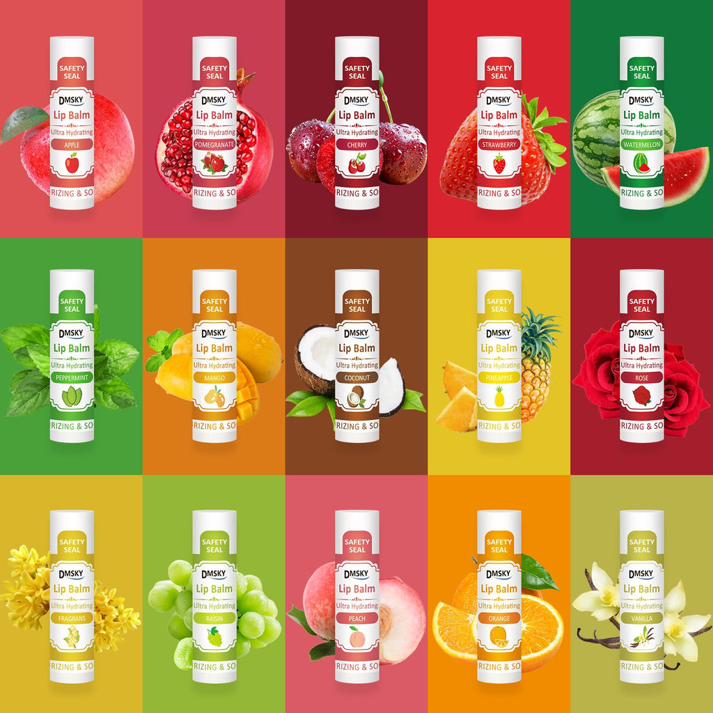 240 Pack Lip Balm Bulk, 12 Flavor, Value Pack