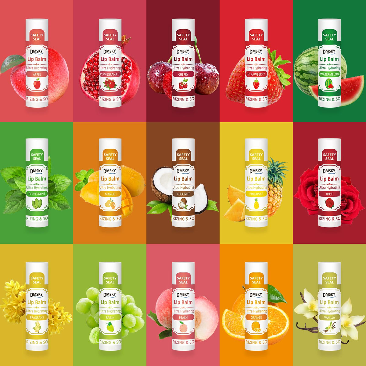 240 Pack Lip Balm Bulk, 12 Flavor, Value Pack