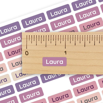 Mini Name Labels (175) - Custom Personalized Name Labels for Labeling Tiny Items, Washer and Dryer-Safe Waterproof