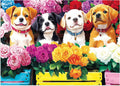 100 Piece Puzzles for Kids Ages 4-6 6-8 8-10 – Dogs Puzzles & Flower Jigsaw Puzzle, Large Piece Puzzles for Kids