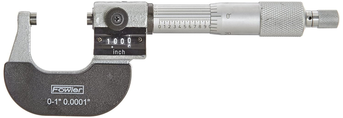 Fowler 52-224-001-0 Digit Outside Micrometer with 0–1" Range