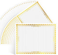 100 Sheet Gold Foil Border Certificate Paper 8. 5 x 11 for Printing Blank Cardstock for Graduation Diploma