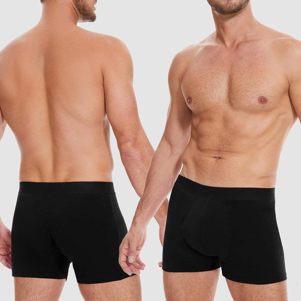 Men's Washable Incontinence Underwear 100ml Bladder Leak Black Small