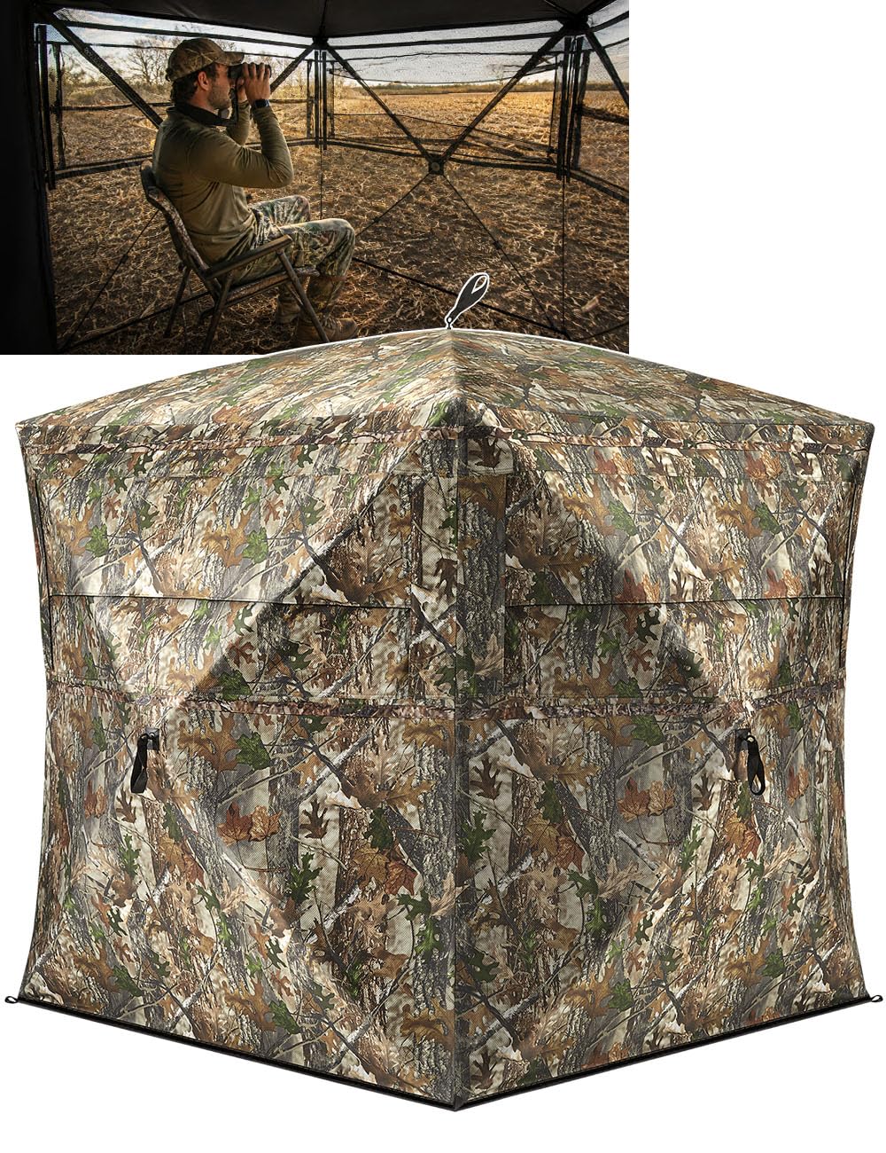 Hunting Ground Blind, See Through, Medium - 270° View
