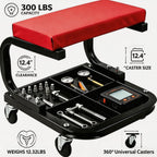 Rolling Creeper Garage/Shop Seat,250 LBS Capacity Heavy Duty Rolling Mechanic Stool with Wheels,Automotive Padded