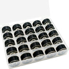 25pcs Size A SA156 Prewound Bobbin Thread -Black