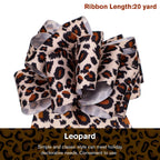 1 Pcs Leopard Print Ribbon Christmas Craft