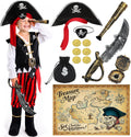 Pirate Costume Kids Boys Halloween Costume,Halloween Costumes for Boy,Toddler Pirate Costumes for Role Play Dress Up