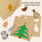 50 Pack 12x12 Corrugated Cardboard Sheet 1/8" Flat Inserts