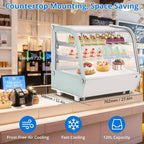 Commercial Refrigerator Display Case, 4.2 Cu.Ft. Refrigerated Display Case, Cake Fridge Countertop Pastry Display
