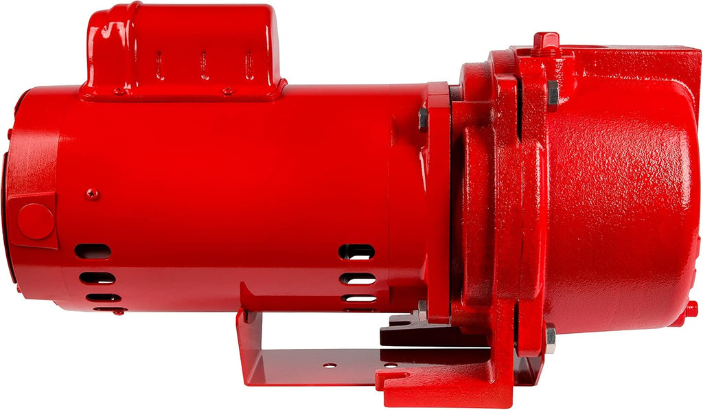 Red Lion 2 HP 230 Volt Cast Iron Sprinkler Pump Bundle with Blue Devil Motor Cover