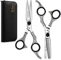 6.5" Professional Hair Cutting & Thinning Shears Set | J2 High Carbon Stainless Steel, Barber Shears for Hair