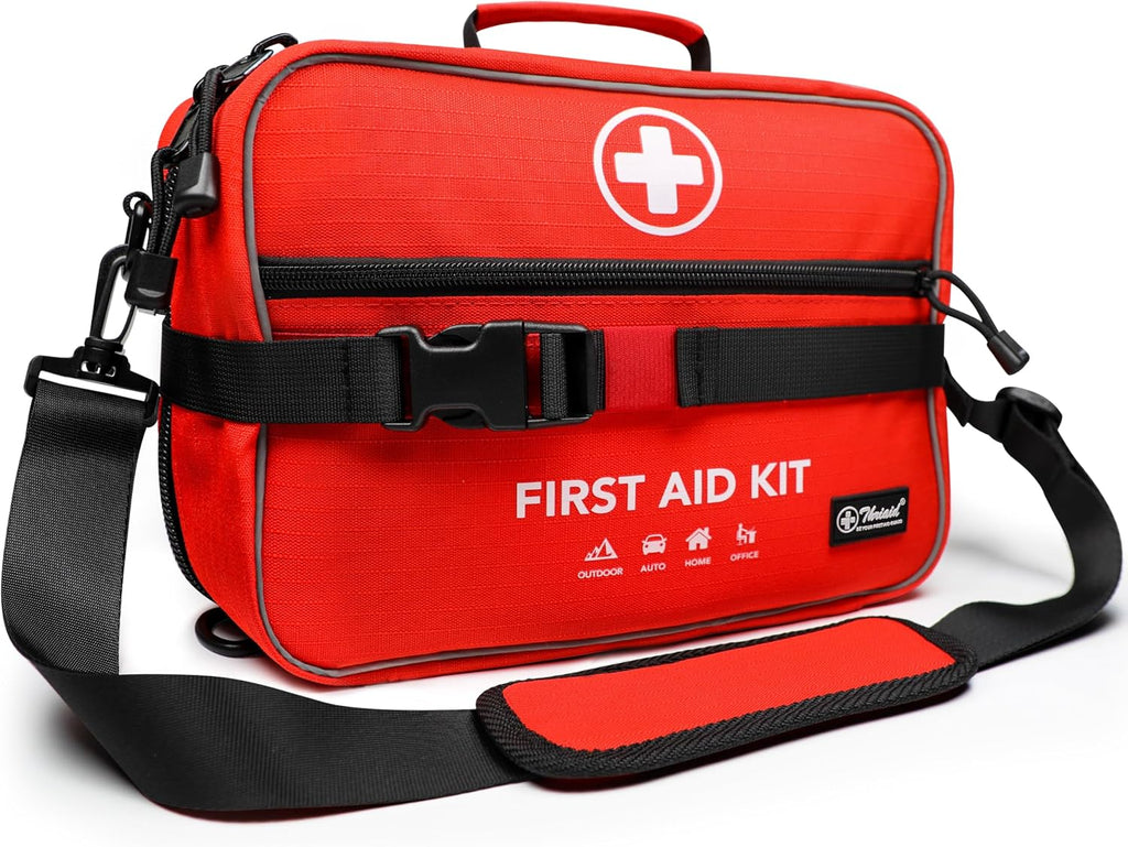 430 Piece First Aid Kit, Well-Organized Premium Waterproof Compact Trauma Medical Kits for Any Emergencies, Ideal for