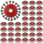 Rocaris 36 Pack 4 Inch Wire Wheel Brush for 4 1/2 Angle Grinder