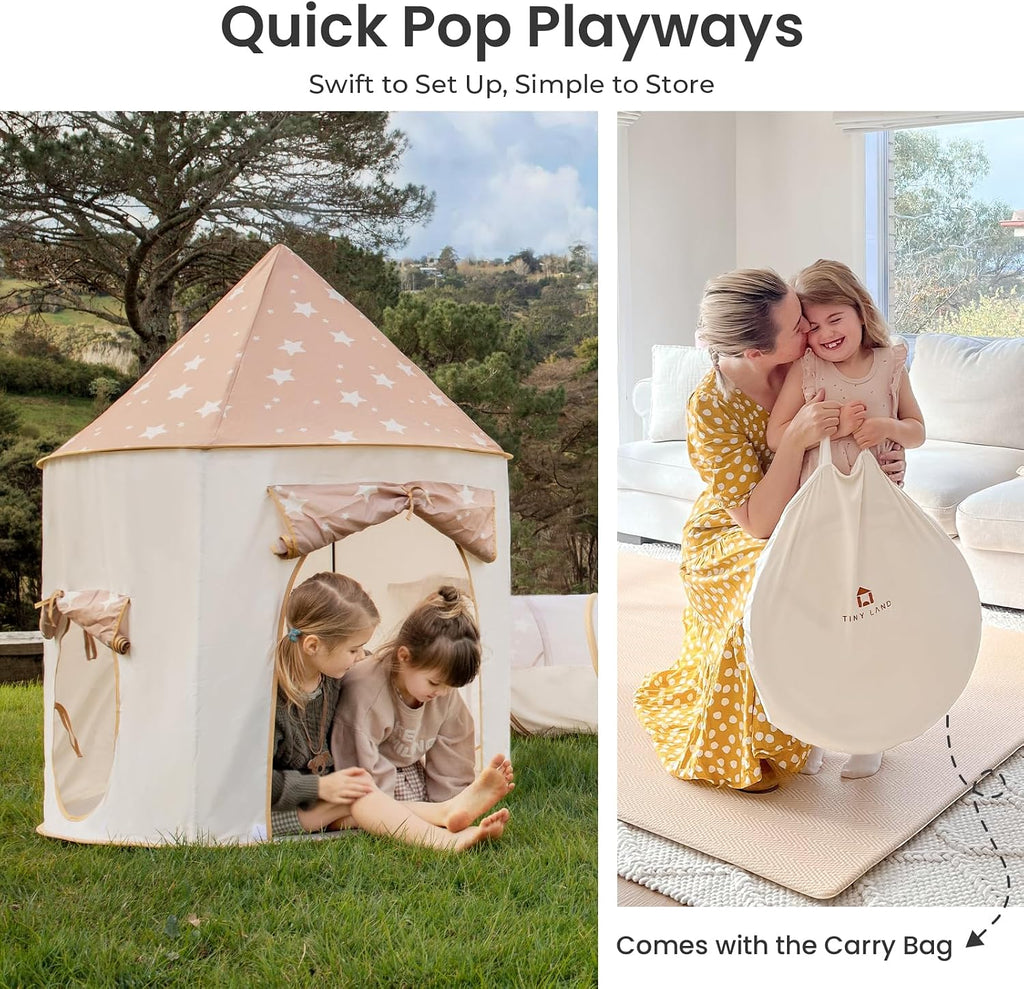 Kids Play Tent with Tunnel, Pop-Up Tent & Ball Pit for Toddlers | Foldable Indoor Play Set With Carry Bag, Breathable