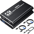 4K HDMI Capture Card for Streaming, USB 3.0/Type-C Game Video Capture Card | Includes 2pcs HDMI Cables & USB Cable