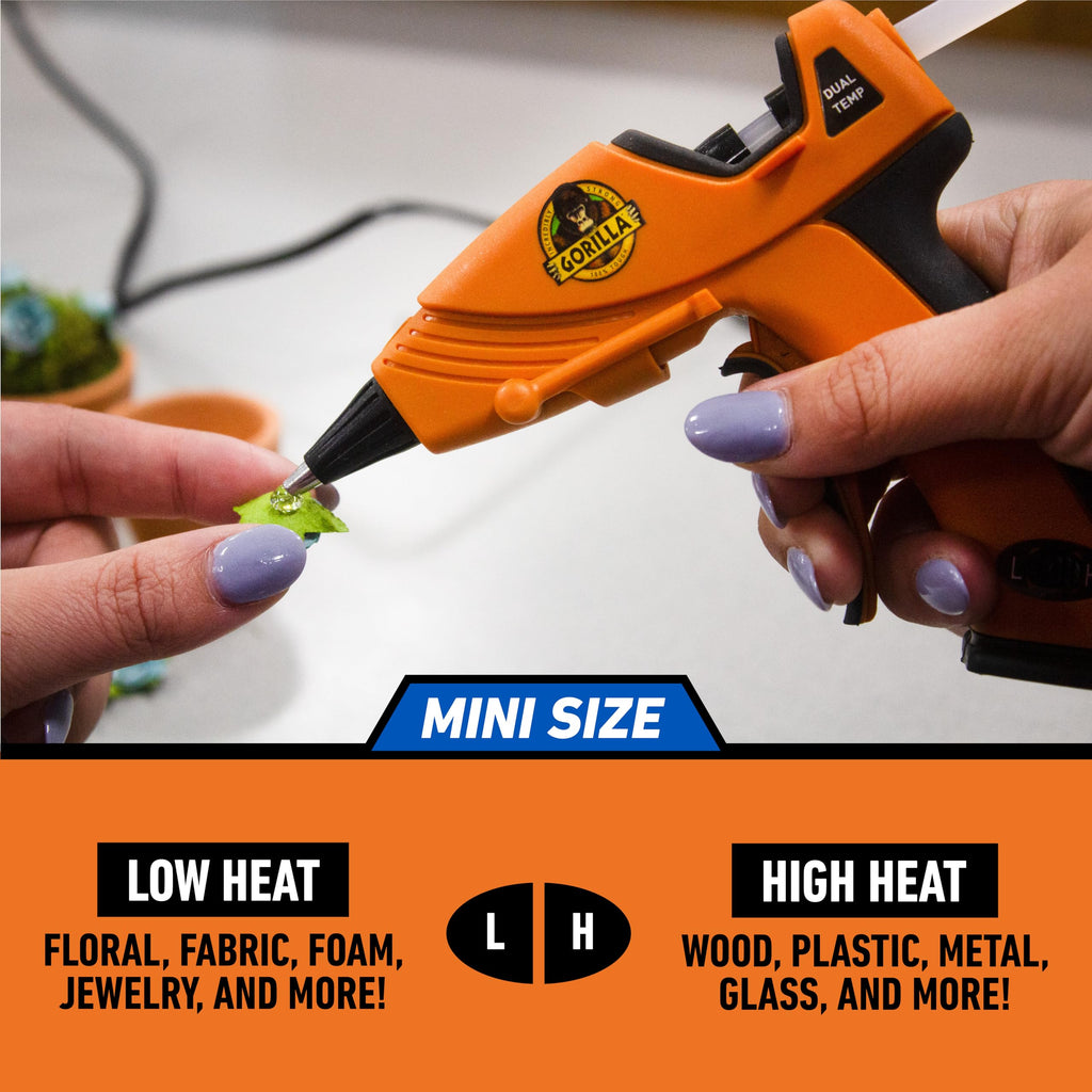Mini Hot Glue Gun Kit, Dual Temp, Includes 75 Sticks