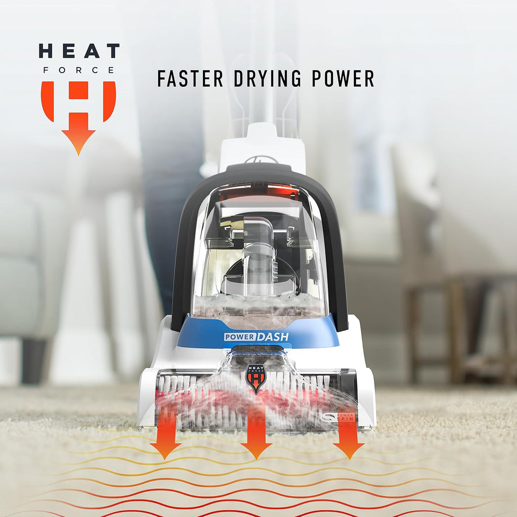 PowerDash Pet Compact Carpet Cleaner Machine, Lightweight Design | HeatForce Fast Drying, Antimicrobial Brush Roll
