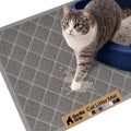 Cat Litter Box Mat, Cushioned Coil Mesh Litter Trapping Mats, Scatter Control Supplies for Less Mess, Phthalate Free