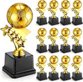 Soccer Trophies for Awards, 7.4 Inch Tall Gold Participation Plastic Trophy Cups Sports Tournament Contest Trophies