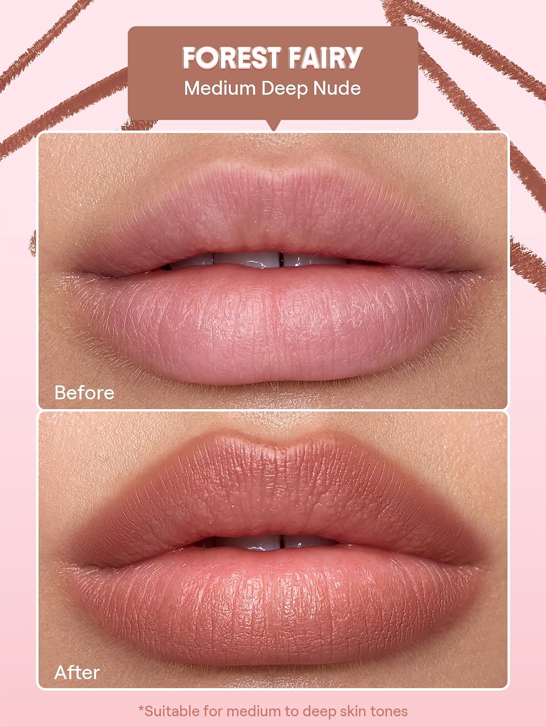 Cloudline Blur Lip Liner Long Lasting,Vegan & Cruelty-Free Lip Stain-Forest Fairy