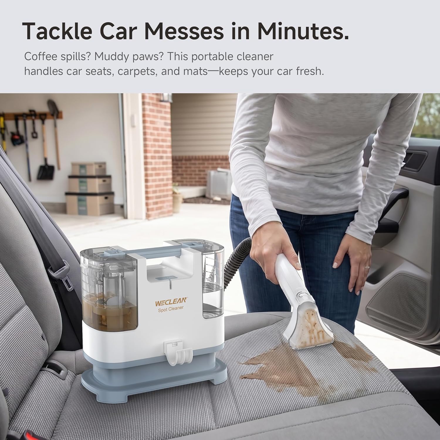 C1 Portable Extractor for Couch and Carpet Cleaner Upholstery Cleaner with Deep Cleaning Solution