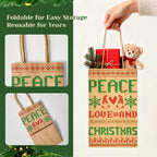 Christmas Gift Paper Bags Assorted Sizes, 24 Pack Holiday Paper Bags with Handles, 12 Assorted Designs in 4 Sizes –