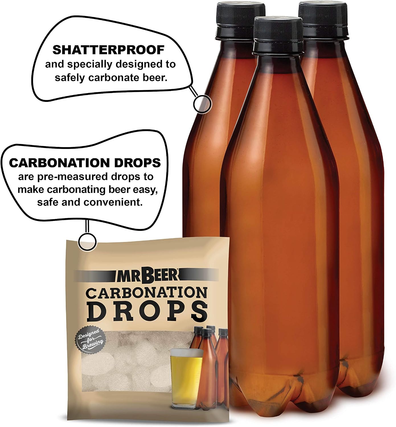 Craft Beer Making Kit 4 Gallon Complete DIY Home Brew Set Everything Included, Bottles, Refills Brew in 30 Minutes