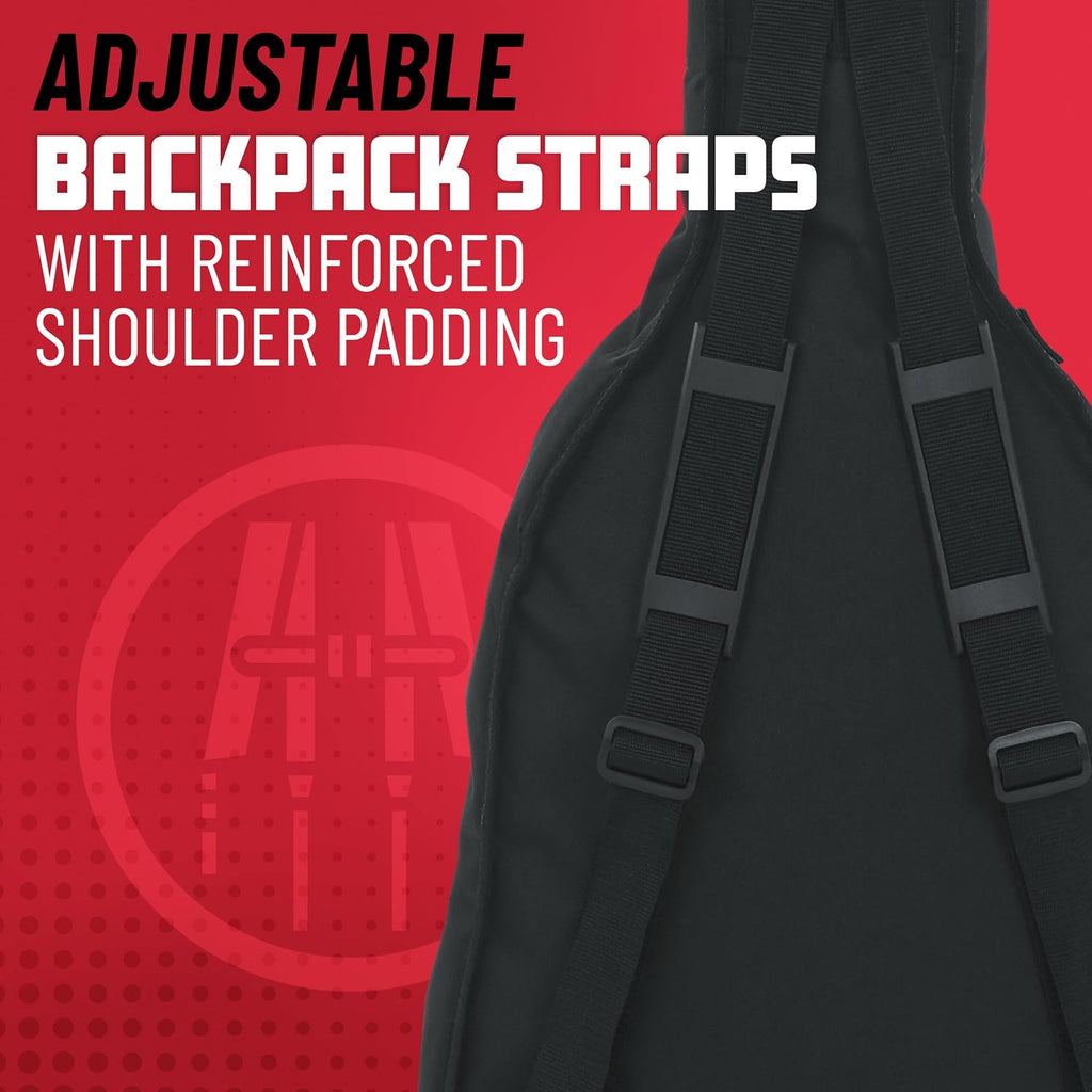 Cases Foam Padded Acoustic Guitar Gig Bag, Fits Dreadnought Style Acoustic Guitars up to 41.9" in Length (GBE-DREAD)