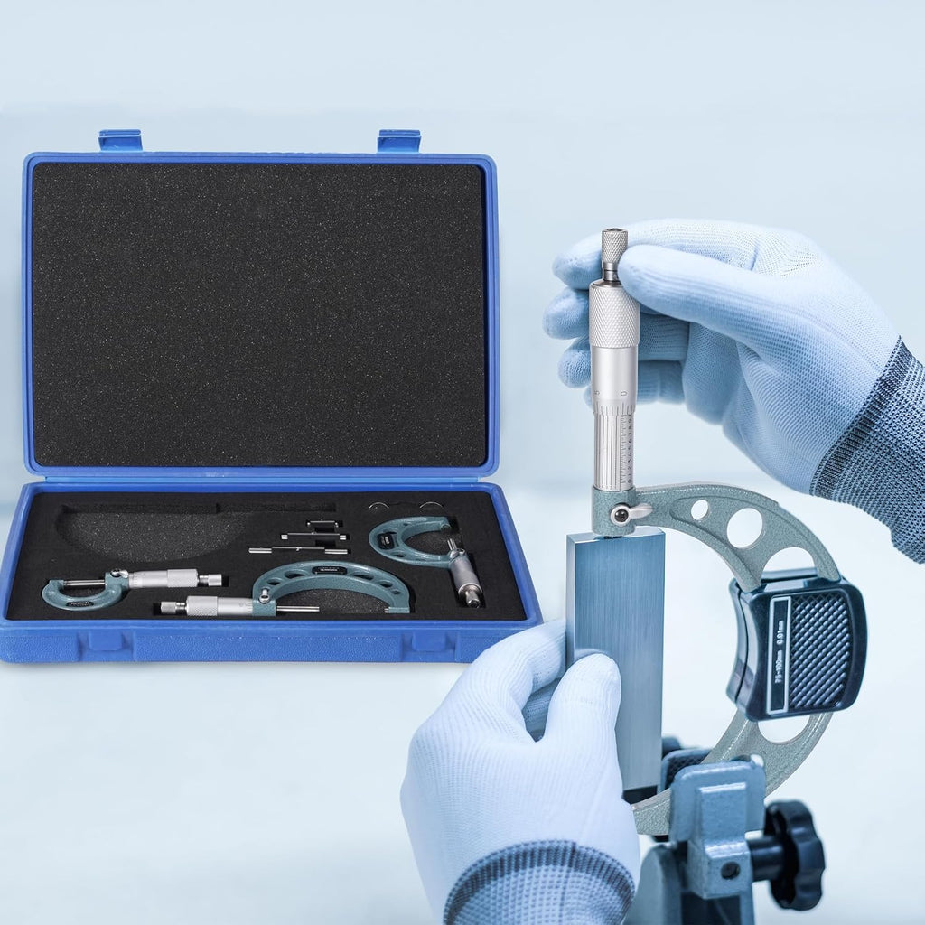 REXBETI Outside Micrometer, Ultra-Precision Carbide Tipped Measuring Tool