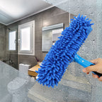 Professional 69'' Window Squeegee Cleaner Tool with Extension Pole, 2-in-1 Squeegee for Window Cleaning Kit with